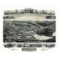 thumbnail image 2 of Bailey 23x20 Black Ornate Wood Framed with Double Matting Museum Art Print Titled - Oakdale Massachusetts - Bailey 1891, 2 of 4