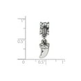 thumbnail image 3 of Tiger Claw Dangle Charm .925 Sterling Silver Antique Finish Reflection Beads, 3 of 4