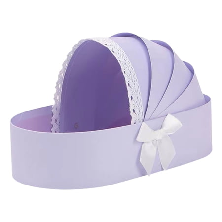 WINDLAND Elegant Reusable Paper Flower Arrangement Basket Baby Shower Present Wrapping Box Weeding Celebration Decoration