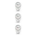 thumbnail image 2 of relayinert Accurate Kitchen Wall Clock Easy To Read Accurate Timekeeping Durable Construction Timeless white 3Set, 2 of 6