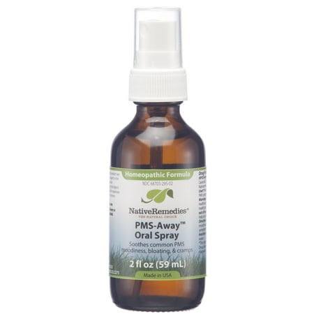 - Native Remedies PMS-Away - Natural Homeopathic Formula to Soothe Common PMS Symptoms, Menstrual Bloating and Cramping - Reduces Moodiness and Irritability - 59 mL