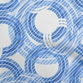 thumbnail image 1 of oneOone Georgette Viscose Medium Blue Fabric Geometrical Craft Projects Decor Fabric Printed By The Yard 42 Inch Wide, 1 of 4
