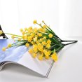 thumbnail image 4 of Inteprter 2 uds flores artificiales plantas falsas ramo de flores de imitación arreglo al aire libre decoración de boda accesorios de fotografía Decoración Amarillo Inteprter HA084186-01, 4 of 6