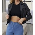 thumbnail image 4 of XINQIHANG Women's Crew Neck Racerback Knit Ribbed Basic Sleeveless Crop Tank Tops, 4 of 5