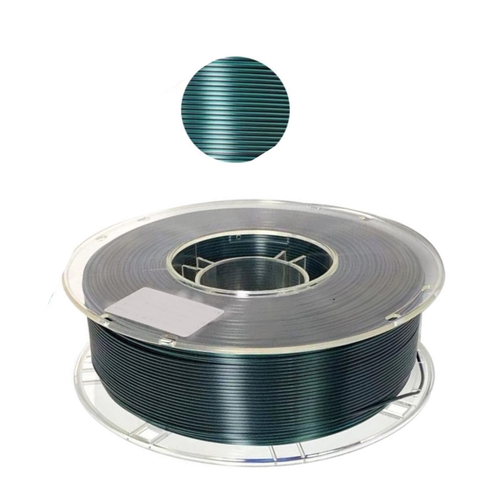 Green-Black 3D Printer Filament, Creativity Mixed Colors Silk-like PLA, Dimensional Accuracy 1.75mm +/- 0.02mm, Easy-to-Print, 1KG