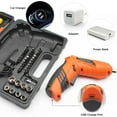 thumbnail image 6 of Electric Cordless Screwdriver 47-in-1 Drill Driver Rotatable Dual Position Handle with LED Light, 6 of 9