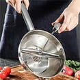 thumbnail image 2 of Stainless Steel Rotary Food Mill for Tomato Sauce, Manual Potato Ricer, Handheld Potatoes Presser for Mashed Potatoes, Food, Kitchen Tool, 1 Pcs, 13.8x7.9", 2 of 6