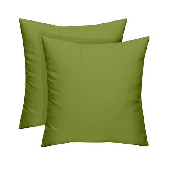 RSH Decor Set of 2 - Indoor/Outdoor Solid Kiwi Decorative Throw/Toss Pillow - (22" x 22") Choose Size and Choose Color