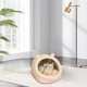 thumbnail image 5 of Semi Enclosed Cats Bed Polyester Warm Cats Bed Dog Bed With Built In Cushion Cats Shaped And Bear-shaped Dog Bed, 5 of 6