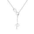 thumbnail image 1 of SIfdSeng Collier Initiale en Argent à Pompon en Forme de 8 pour Femmes Colliers en Argent pour Femmes A Z 26 Colliers Initiales Alphabet pour Adolescentes Bijoux, 1 of 3