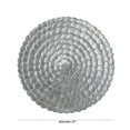 thumbnail image 3 of DecMode Silver Wood Carved Radial Plate Wall Decor, 3 of 7