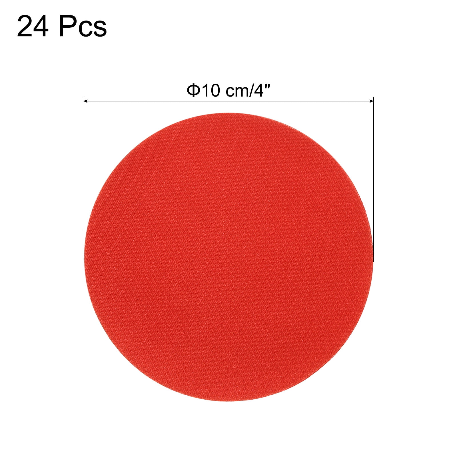 Unique Bargains Carpet Spot Markers Circle Floor Dots for Classroom Seating Red
