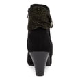 thumbnail image 2 of KAREN SCOTT Womens Black Embellished Comfort Casee Almond Toe Cone Heel Zip-Up Booties 9.5 M, 2 of 4