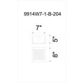 thumbnail image 2 of 1 Light Wall Sconce with Light Brown finish, 2 of 2