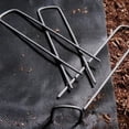 thumbnail image 6 of 10Pcs Lawn Staples, Garden Landscape Staples, Galvanized Gauge Stakes, U-Shaped Tent Stakes, Anti-Rust Fence Netting Pins Ground Spikes, Sod Pins, 6 of 15