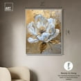 thumbnail image 6 of Athenas Flower Canvas Glamorous Feminine Wall Art by Art Remedy, White Frame, 36" x 45", 6 of 8