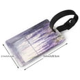 thumbnail image 2 of Kdxio Lavender Blooms Window Luggage Tags Privacy Cover ID Label Suitcase Tags Identifiers For School Bags,Suitcases, 2 of 7