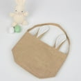 thumbnail image 5 of Easter Bags, Egg Hunting Bunny Ear Baskets Jute Burlap Reusable Tote Bags for kids DIY Blank Gift Tote Bags, 5 of 5