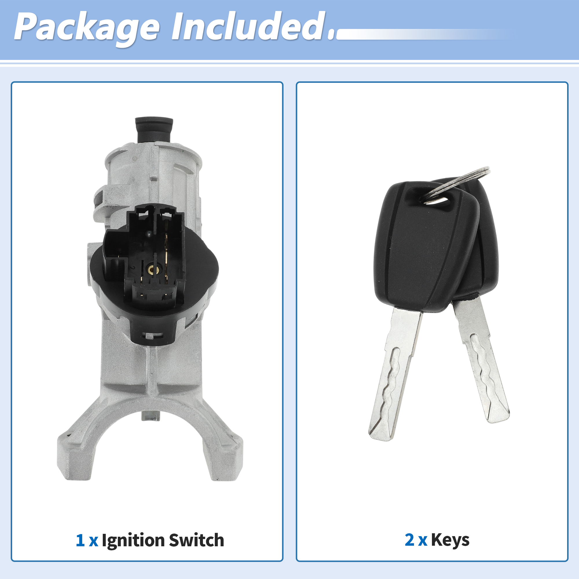 Unique Bargains No.8XL669WERA Ignition Lock Cylinder for Dodge for Ram Promaster 2014-2021