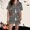 Grey, variant on Halloween Pajamas Halloween Satin Print Button Short Sleeve Pajamas for Women Set