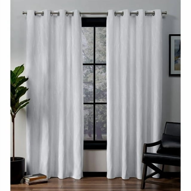 Exclusive Home Panneau de Rideau Occultant Tissé Forest Hill 52 Pouces"x84 Pouces" Hiver