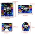 thumbnail image 4 of 4 PCS Gamer Shower Curtain Set for Boys Bathroom Sets with Curtain,Rug,Toilet Cover and U Shaped Mat Blue Green Gamer Bathroom Decor with 12 Hooks, 4 of 6