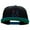 Black Teal, variant on Neon Card Suits Embroidered Wool Blend Classic Snapback - Black Pink OSFM