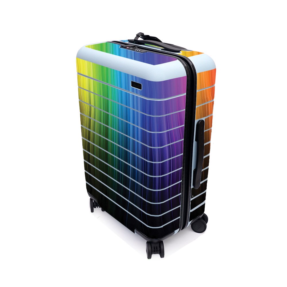Colorful Skin For Away The Bigger CarryOn Suitcase Protective, Durable, and Unique Vinyl