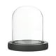 thumbnail image 1 of Cúpula de Vidrio Uxcell, 3.9"x3.1" Caja de Exhibición de Vidrio con Base de Madera para DIY Bolas de Nieve/Pequeñas Plantas/Flores/Velas/Modelos/Souvenirs, Centro de Mesa [Negro], 1 of 7