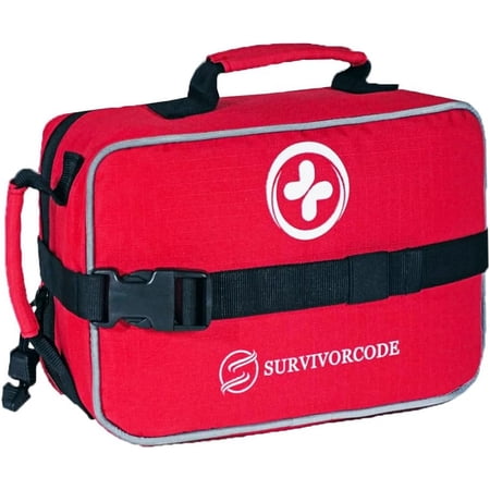 First Aid Kit Comprehensive Premium Emergency Medical Kit with Labeled Compartments for Cars, Trucks, Camping, Home, Office, and Sports and Outdoor Emergencies (250 Pieces Ste)