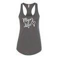thumbnail image 2 of Mom Life Best Mom Mother's Day Gift Blessed Family Kids | Womens Mother's Day Jersey Racerback Tank Top, Dark Grey, Small, 2 of 4