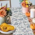 thumbnail image 4 of Pastoral Flowers Cotton Linen Table Runner, Washable Table Runners for Kitchen, Dining Room, Holiday, Home Party Table Decor, 13x48 Inches, 4 of 9