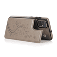 thumbnail image 6 of Asuwish Compatible with Samsung Galaxy A71 5G Wallet Phone Case Tempered Glass Screen Protector and Flower PU Leather Credit Card Holder Stand Slot Flip Cell Cover for A 71 G5 71A S71 Women Men Grey, 6 of 6