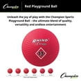 thumbnail image 3 of Champion Sports Playground Ball (Red, 13-Inch), 3 of 5