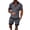 Gray, variant on Vedolay Short Set For Men Casual Summer Outfits for Men Stylish Printed Tracksuits Sport Summer Short Sleeve and Shorts Set for Men,Black L