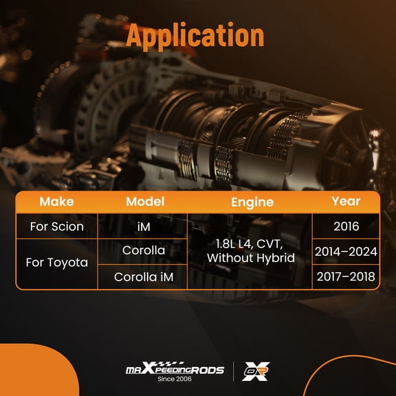 maXpeedingrods Transmission Oil Pan For Toyota Corolla L4 2014-2024 iM L4 1.8L 2017 2018 Scion iM L4 2016 Replaces 3510612200