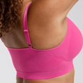 thumbnail image 4 of MKLEKYYFront Closure Bra Large Size Non Steel Ring Thin Cup Three Button Underwear Gathered Side Closure Comfortable Breathable Non Bra, 4 of 5
