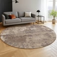 thumbnail image 6 of Addison Rugs Mayfield Premium Machine Washable Transitional Abstract Brown Round Rug, 8' x 8', 6 of 6