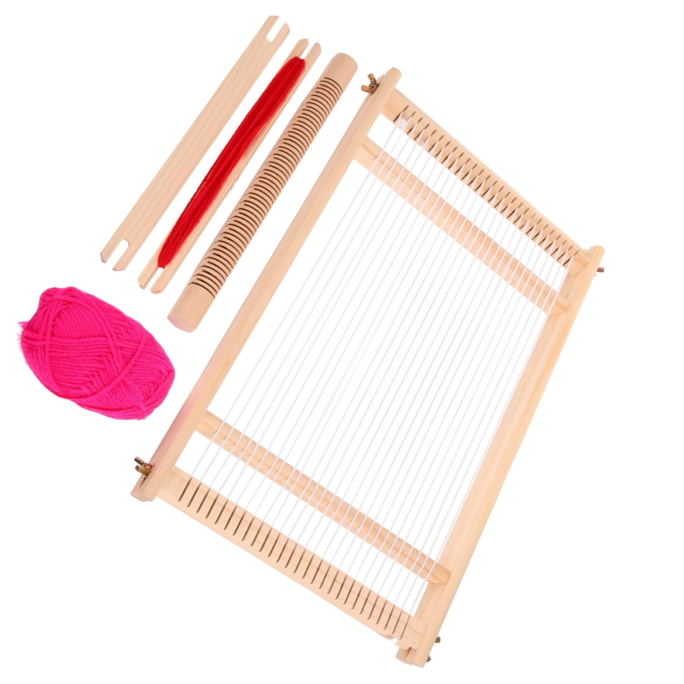 TUWAFE 2026 New Weaving Loom Wooden Kit Frame Tool Handloom Fashion Craft Set Handcraft Large Lap Machine Picture Multi for Scarf, Blanket, Wall Hanging, Diy, Home Craft