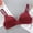 Wine, variant on DuoJiaJ Women's Bra Push up Low Cut Seamless Wireless Bra Beige