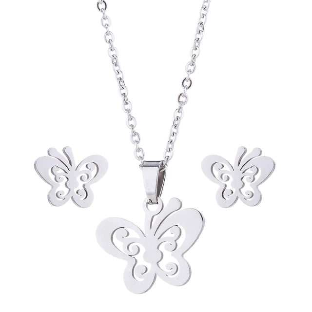 Boucles d'Oreilles pour Femmes Ensemble de Boucles d'Oreilles Pendentif Mode pour Femmes Couleur Collier Clavicule Boucles d'Oreilles Exquises 122