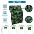 thumbnail image 6 of Green Tropical Botanical Table Runner 90 Inches, Summer Monstera Palm Leaves Black Bed Runner Dresser Scarves Tabletop for Indoor Outdoor Parties/Ceremony/Banquet, 13" x 90", 6 of 9