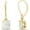 Gold, variant on Square Opal Dangle Earrings Rhodium Plated Jewelry Leverback Earrings Square Cut White Gemstone Drop Earrings for Women