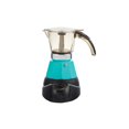 thumbnail image 1 of GAU-18230 3-Cup Electric Moka Espresso Maker with Detachable Base, Teal, 1 of 3