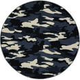 thumbnail image 1 of Camouflage Undercover Area Rug for Living Room, Dining Room, Kitchen, Bedroom, Kids, Made In USA - 6' Round, 1 of 2