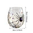 thumbnail image 3 of Halloween Wine Glasses, Spooky Black Cat Ghost Pumpkin Spider Themed Cups, Fall Seasonal Table Decor, Festive Holiday Barware, Halloween Party Tabletop Decor, 3 of 8