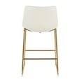 thumbnail image 2 of Heavenly Collection Counter PU Stool with Gold Legs SET OF 2, 2 of 6