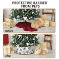 thumbnail image 4 of Christmas Tree Collar Red Velvet Folable Snowflake Christmas Tree Ring Tree Skirt for Artificial Trees Base Stand Cover Christmas Tree Decoration Tree Basket for Party Home Decorations, 4 of 7
