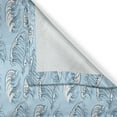thumbnail image 3 of Ambesonne Ocean Kitchen Curtains, Summer Vibes Ocean Waves Art, 55"x45", Pale Blue White, 3 of 3