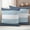 Haze blue light blue, variant on Haze Blue Aqua Stripe Outdoor Waterproof Pillow Covers, Modern Art Horizontal Striped Decorative Square Throw Pillowcase Sofa Cushion Sham for Patio/Couch/Chair, 18"x18" 2 Pack